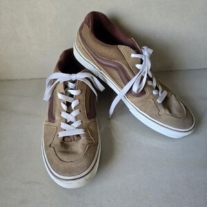 Vans Caldrone Low-top Brown Suede Sneakers Size 11